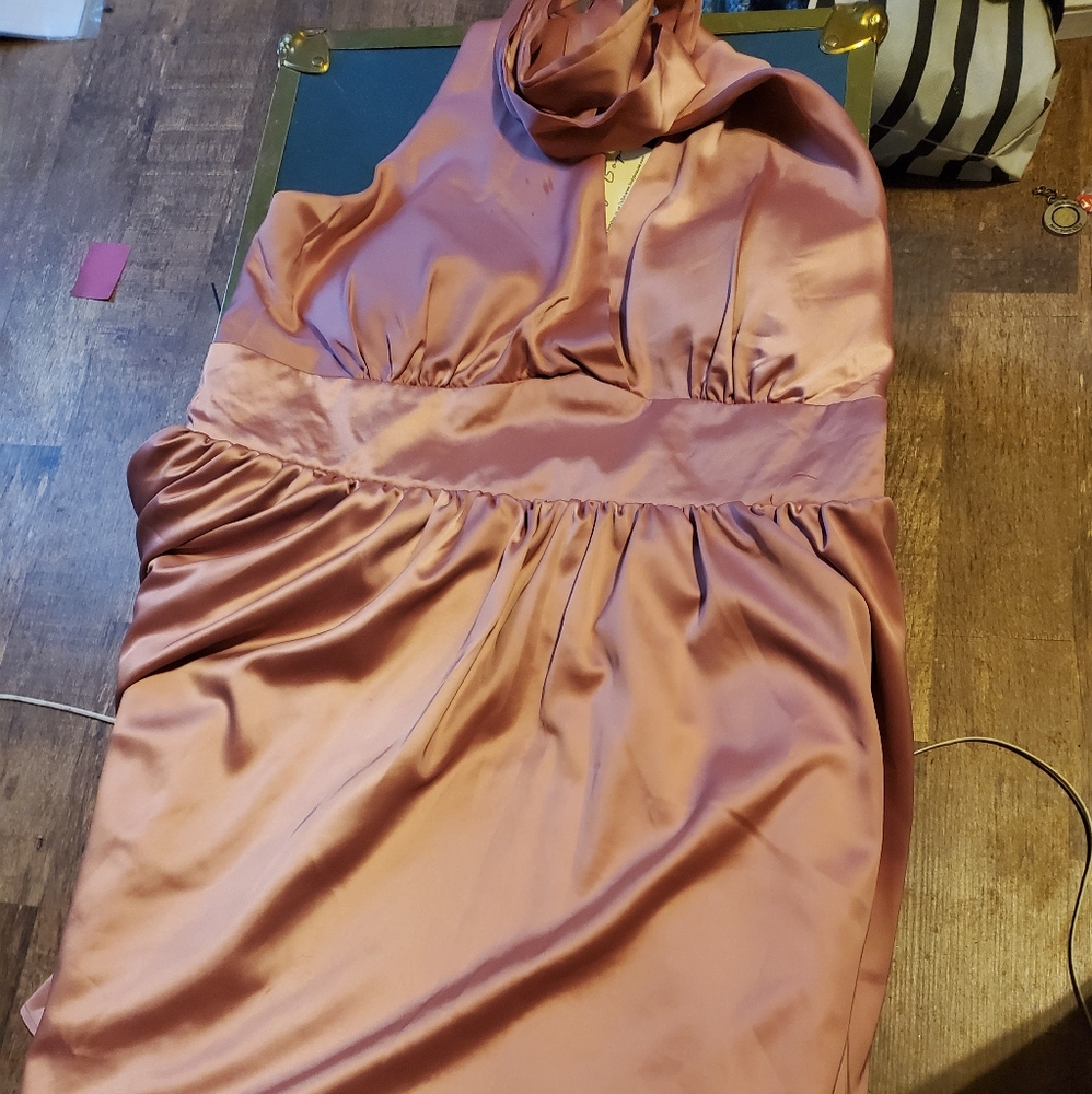 Lindy bop satin Marilyn style dress